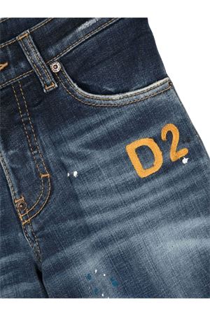 blue cotton jeans DSQUARED KIDS | DQ0731D0A5SDQ01